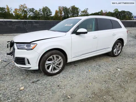 2021 Audi Q7 Premium Plus VIN WA1LJAF77MD033204 фото 1