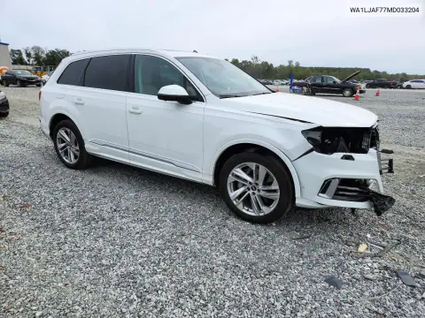 2021 Audi Q7 Premium Plus VIN WA1LJAF77MD033204 фото 4