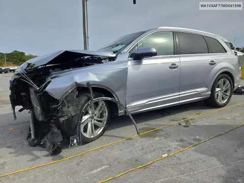 WA1VXAF77MD041598 — 2021 Audi Q7, Передняя часть, фото до ремонта