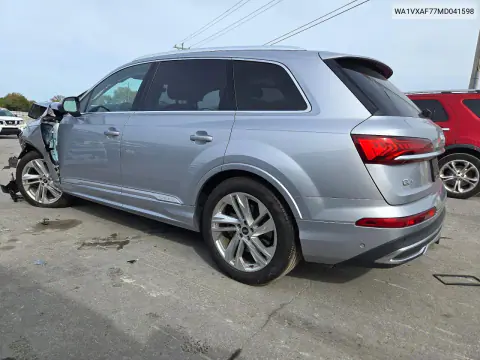 2021 Audi Q7 Prestige VIN WA1VXAF77MD041598 фото 2