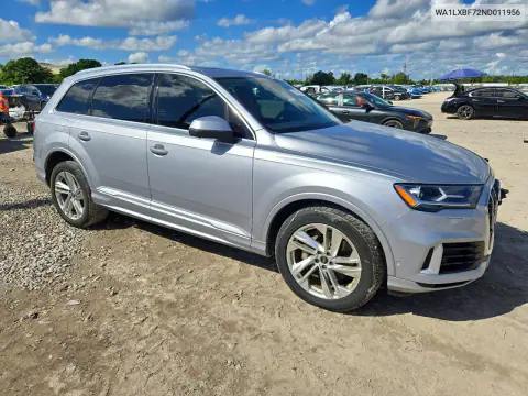 2022 Audi Q7 Premium Plus VIN WA1LXBF72ND011956 фото 4