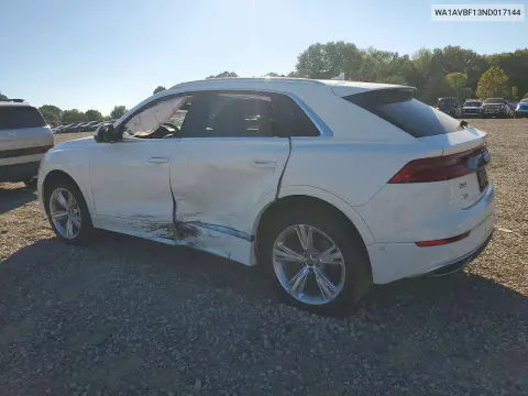 2022 Audi Q8 Premium VIN WA1AVBF13ND017144 фото 2