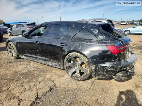 2021 Audi Rs6 VIN WUA1CBF24MN905868 фото 2