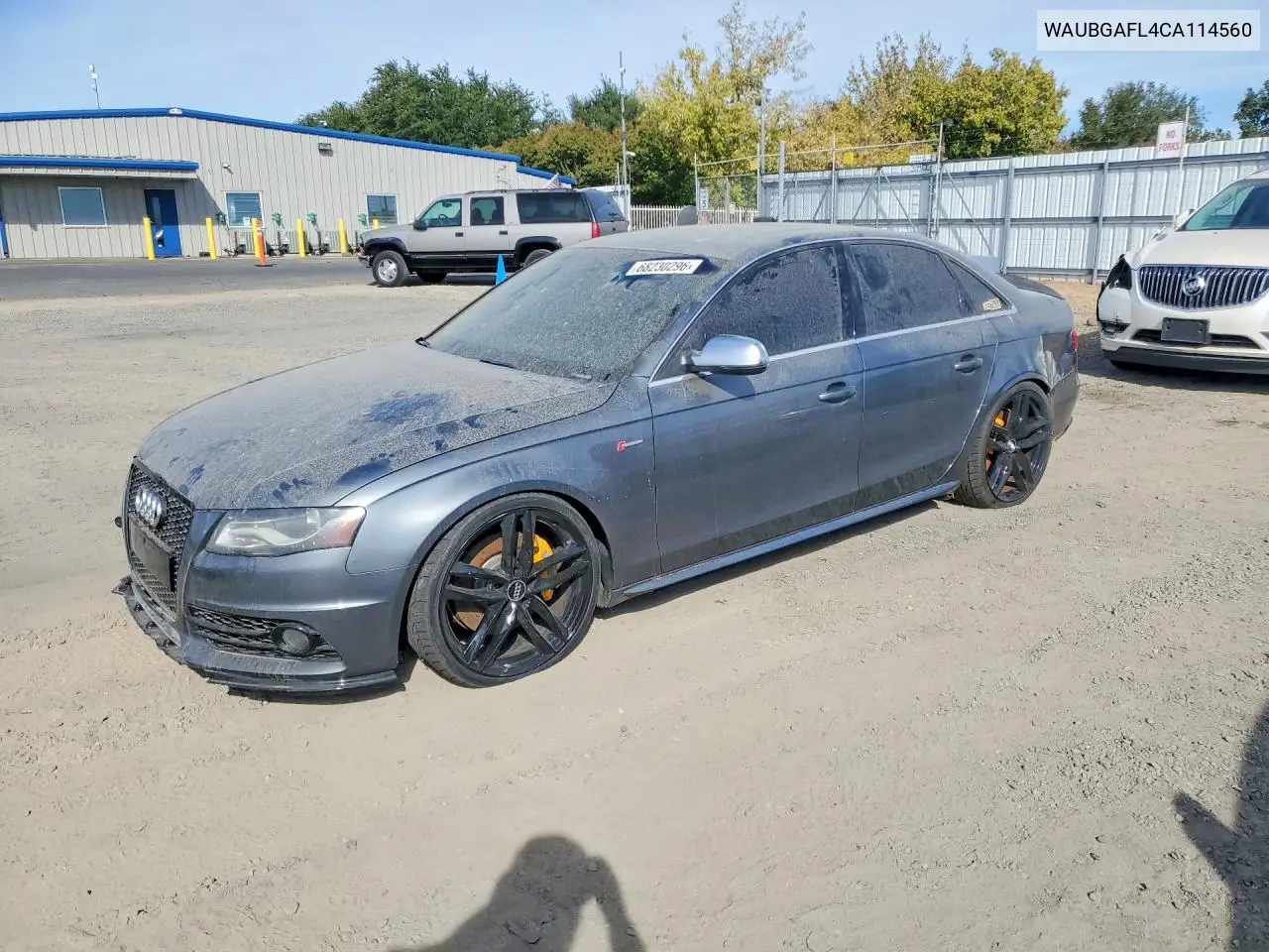 2012 Audi S4 Premium Plus VIN WAUBGAFL4CA114560 фото 1
