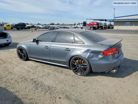 2012 Audi S4 Premium Plus VIN WAUBGAFL4CA114560 фото 2