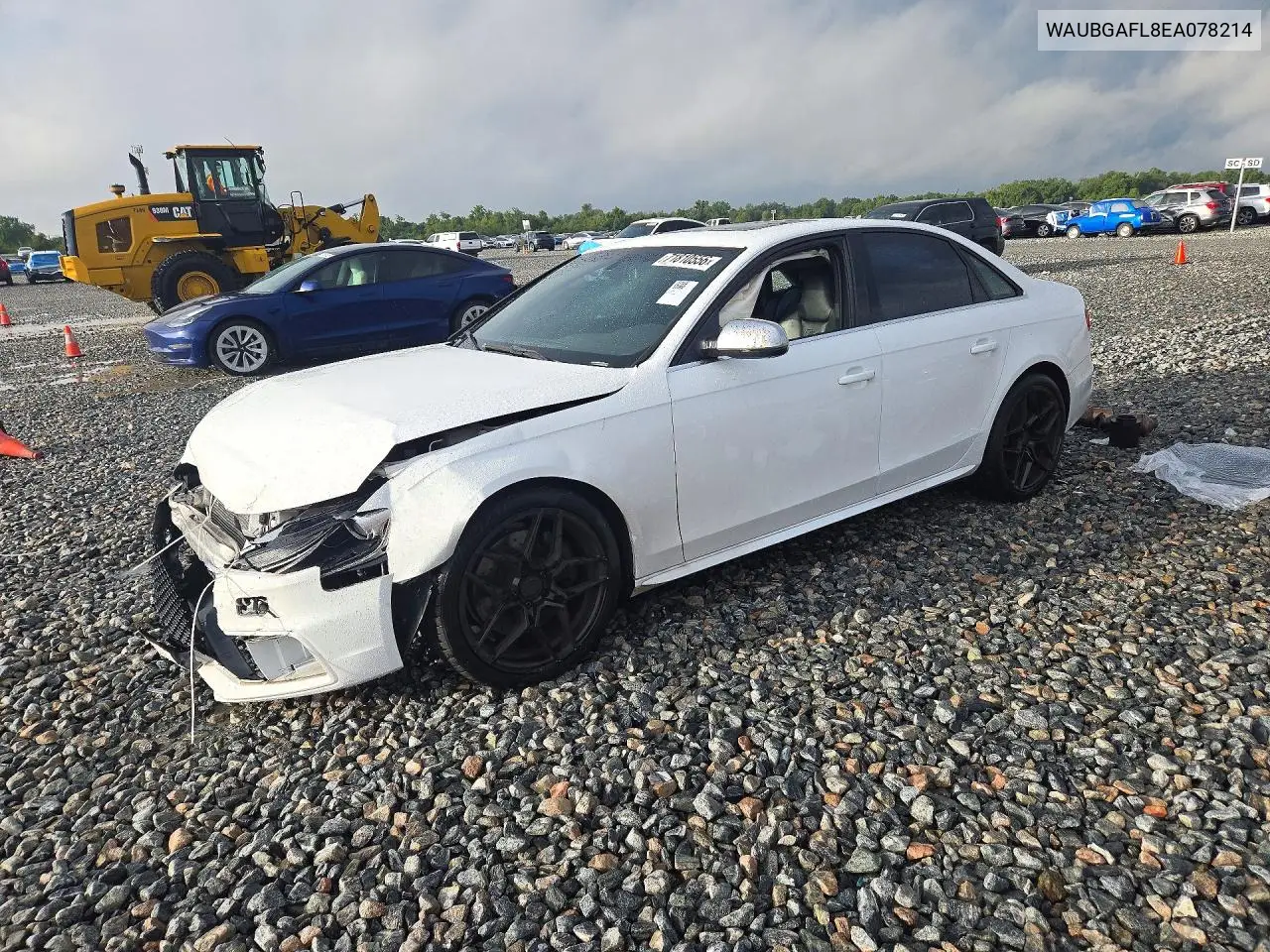 2014 Audi S4 Premium Plus VIN WAUBGAFL8EA078214 фото 1