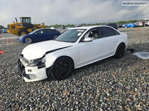 WAUBGAFL8EA078214 — 2014 Audi S4, Передняя часть, фото до ремонта