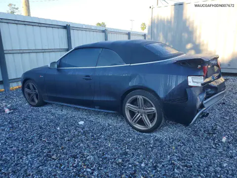 2013 Audi S5 Premium Plus VIN WAUCGAFH3DN007672 фото 2