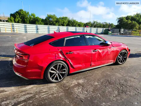 2018 Audi S5 Prestige VIN WAUC4CF51JA006209 фото 3