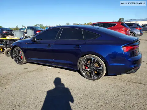 2024 Audi S5 Premium Plus VIN WAUC4CF52RA098930 фото 2