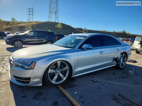 2014 Audi S8 Quattro VIN WAUD2AFD4EN011134 фото 1
