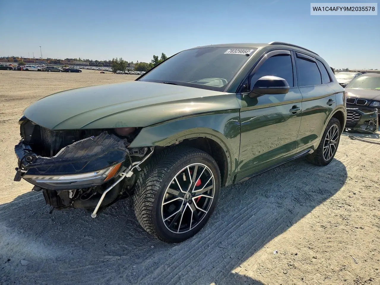 2021 Audi Sq5 Prestige VIN WA1C4AFY9M2035578 фото 1