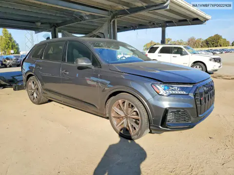 2023 Audi Sq7 Prestige VIN WA1VWBF7XPD022928 фото 4