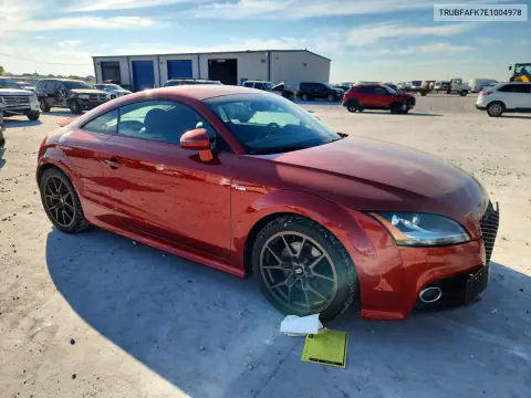 2014 Audi Tt Premium Plus VIN TRUBFAFK7E1004978 фото 4