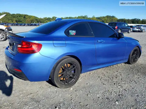 2016 BMW M235I VIN WBA1J7C50GV359358 фото 3