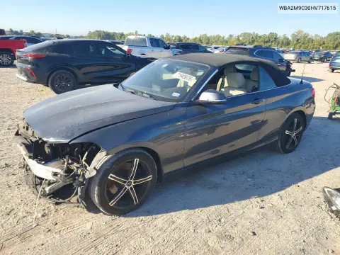 WBA2M9C30HV717615 — 2017 BMW 2ER, Передняя часть, фото до ремонта