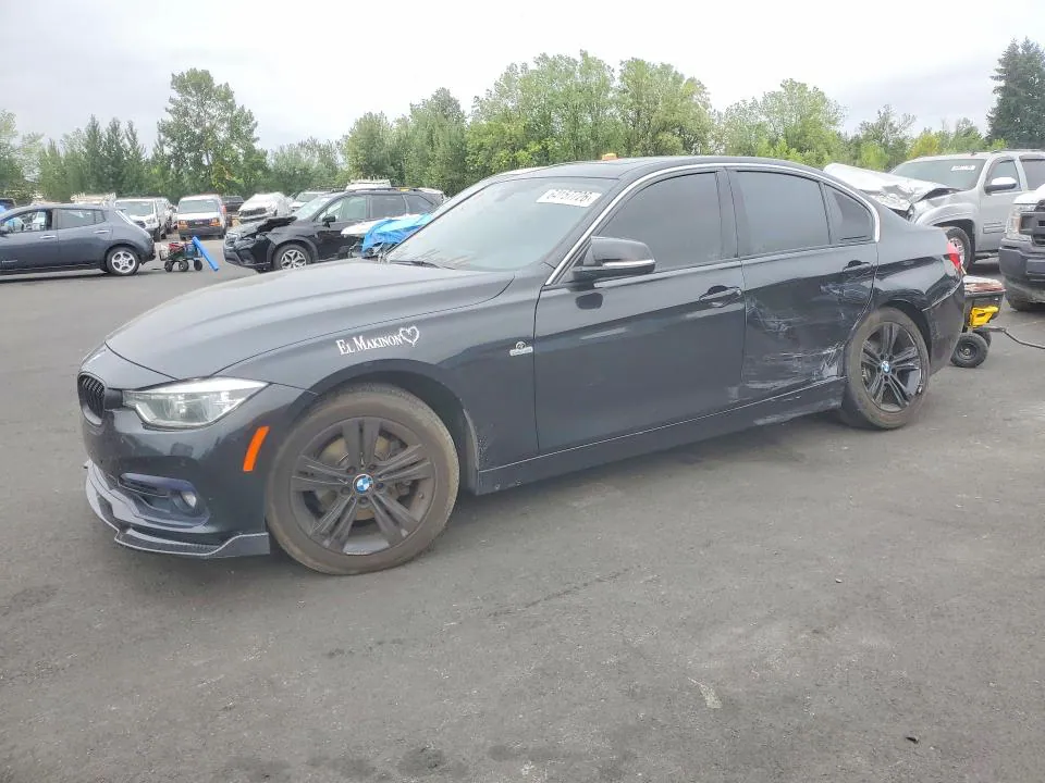 2017 BMW 330 VIN WBA8D9G32HNU62454 фото 1