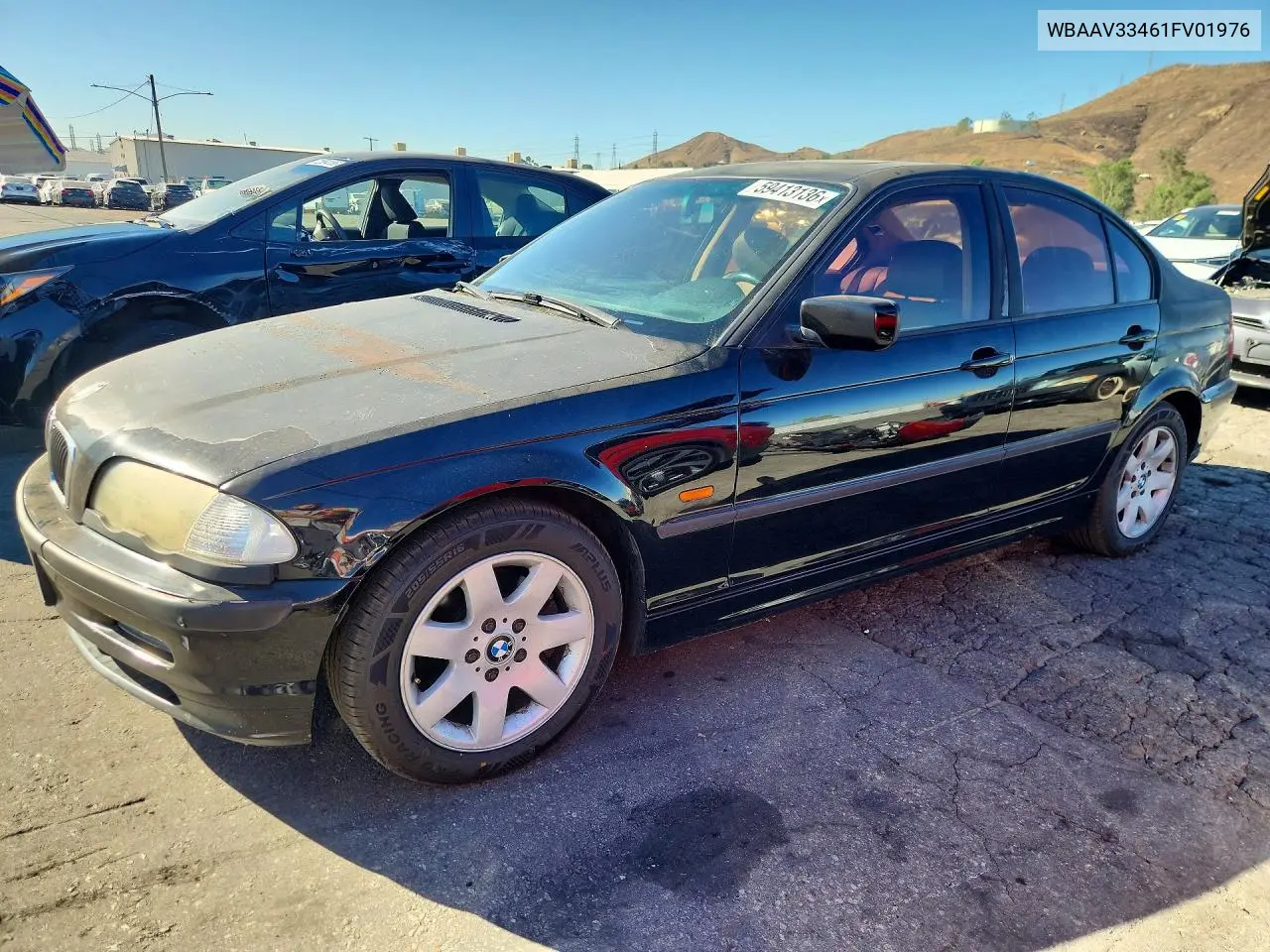 2001 BMW 325 I VIN WBAAV33461FV01976 фото 1