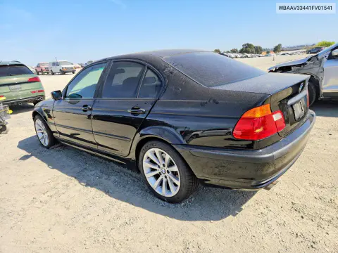2001 BMW 325 I VIN WBAAV33441FV01541 фото 2