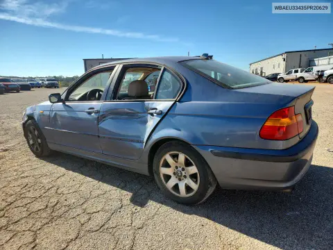 2005 BMW 325 Xi VIN WBAEU33435PR20629 фото 2