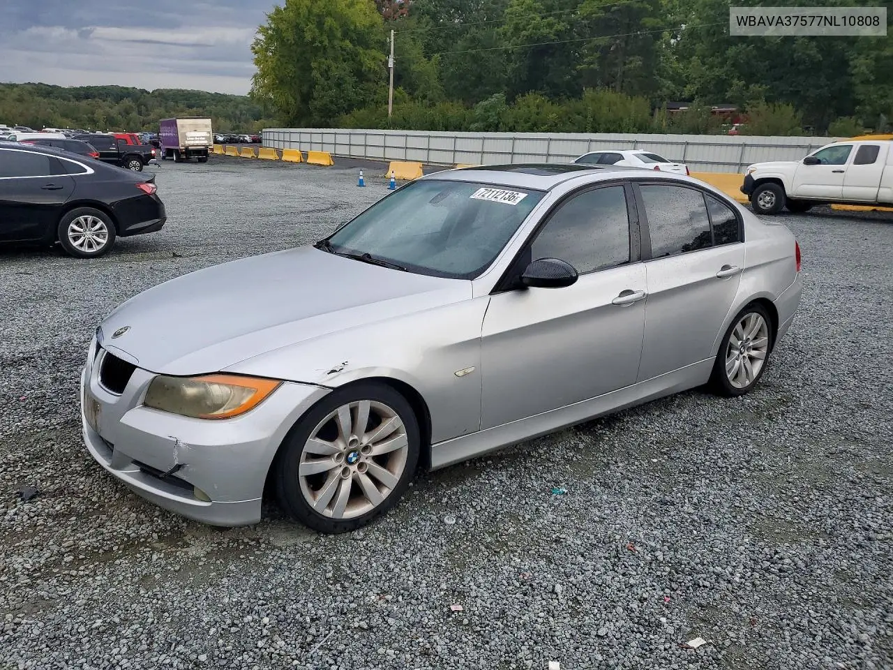 2007 BMW 328 I VIN WBAVA37577NL10808 фото 1