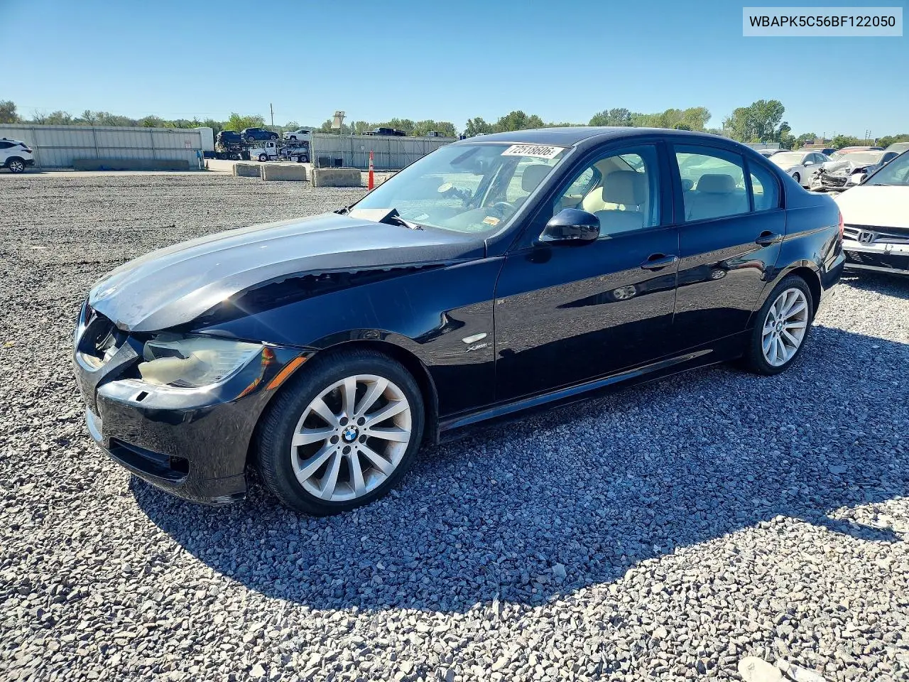 2011 BMW 328 Xi Sulev VIN WBAPK5C56BF122050 фото 1