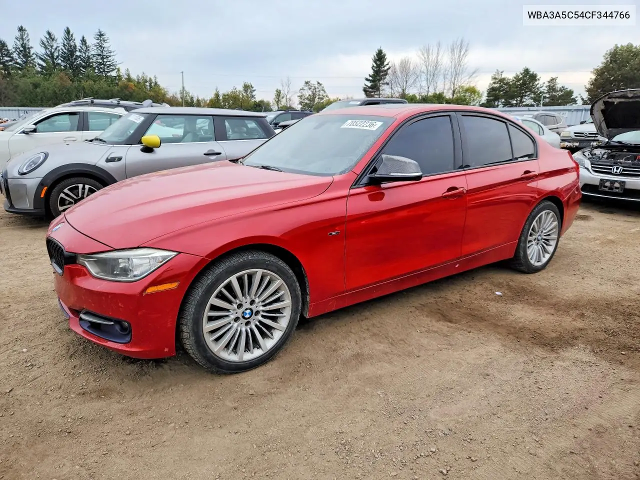 2012 BMW 328 I VIN WBA3A5C54CF344766 фото 1