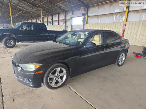 WBA3C1C51CF433875 — 2012 BMW 3ER, Задняя часть, фото до ремонта