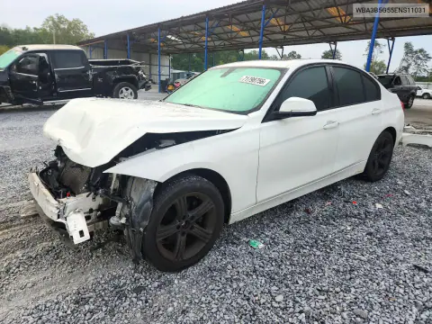 WBA3B5G55ENS11031 — 2014 BMW 3ER, Передняя часть, фото до ремонта