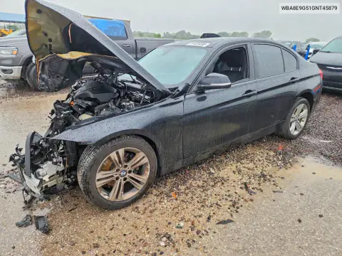 WBA8E9G51GNT45879 — 2016 BMW 3ER, Передняя часть, фото до ремонта