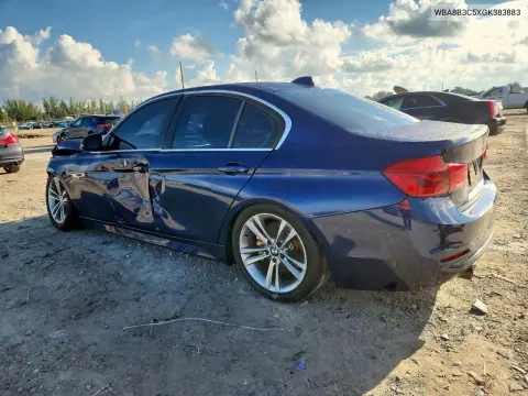 2016 BMW 340 I VIN WBA8B3C5XGK383883 фото 2