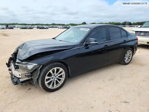 WBA8E1G53GNU12175 — 2016 BMW 3ER, Передняя часть, фото до ремонта
