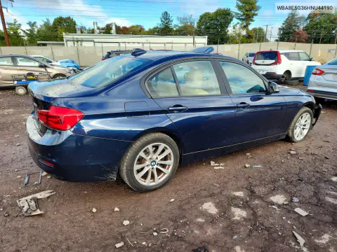 2017 BMW 320 Xi VIN WBA8E5G36HNU44190 фото 3