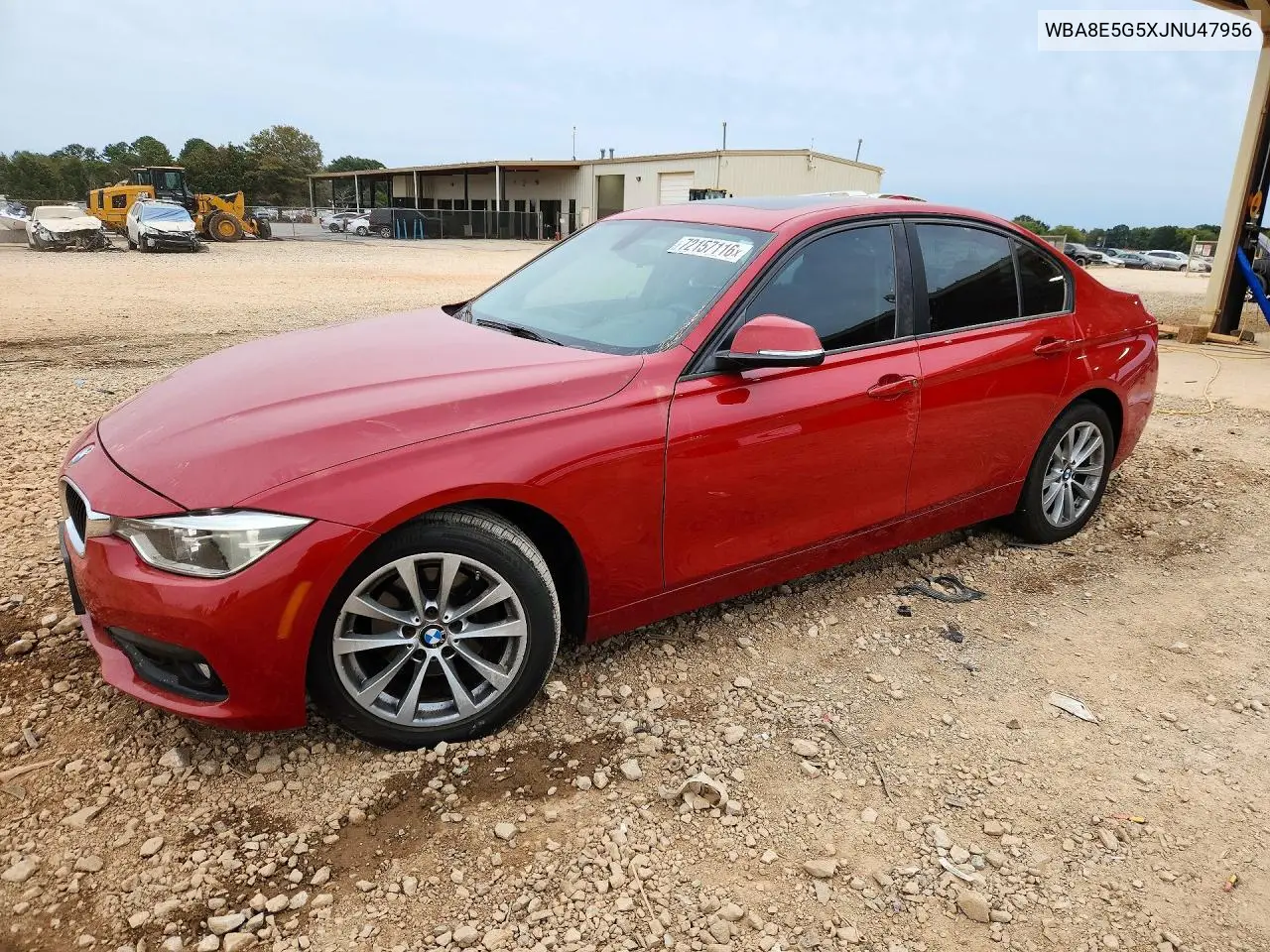2018 BMW 320 Xi VIN WBA8E5G5XJNU47956 фото 1