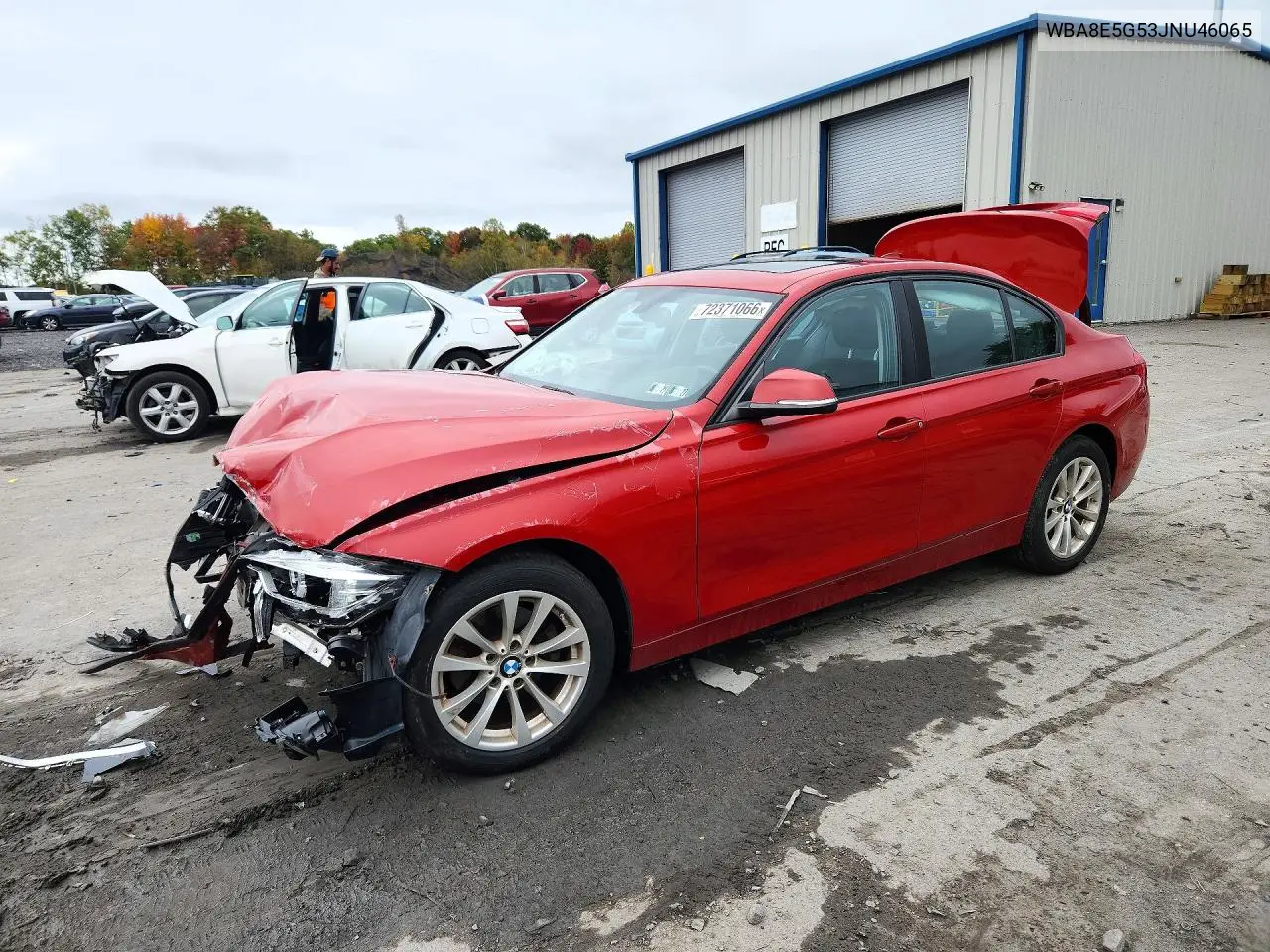 2018 BMW 320 Xi VIN WBA8E5G53JNU46065 фото 1
