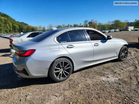 2019 BMW 330Xi VIN WBA5R7C54KAJ83960 фото 3
