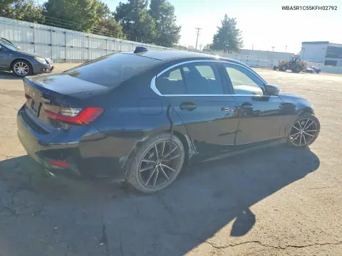 2019 BMW 330I VIN WBA5R1C55KFH02792 фото 3