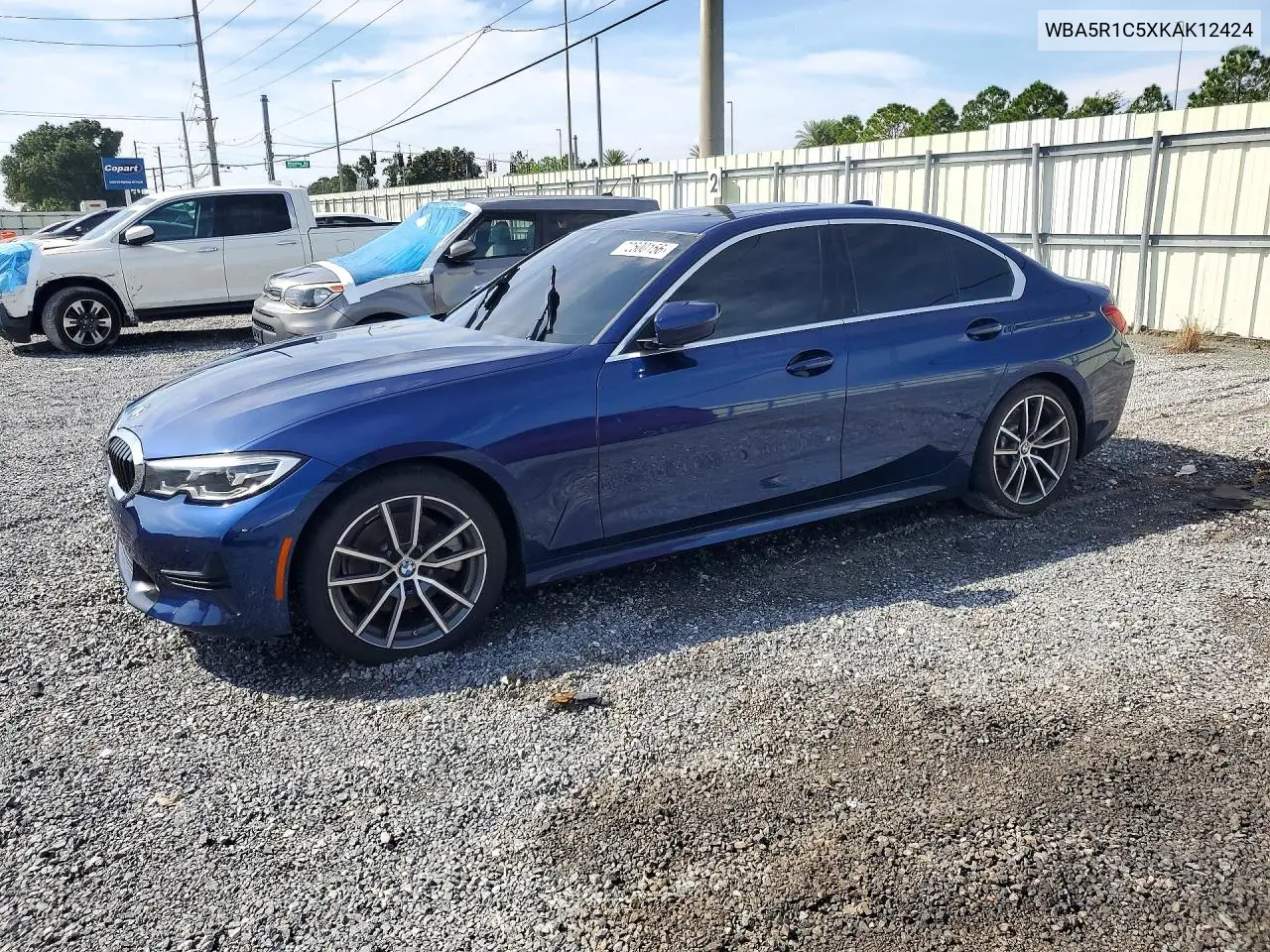 2019 BMW 330I VIN WBA5R1C5XKAK12424 фото 1