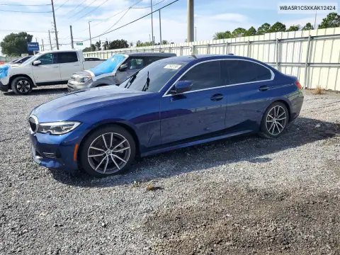 WBA5R1C5XKAK12424 — 2019 BMW 3ER, Подтопление, фото до ремонта