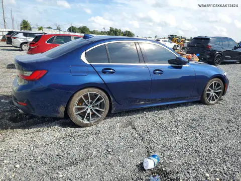 2019 BMW 330I VIN WBA5R1C5XKAK12424 фото 3
