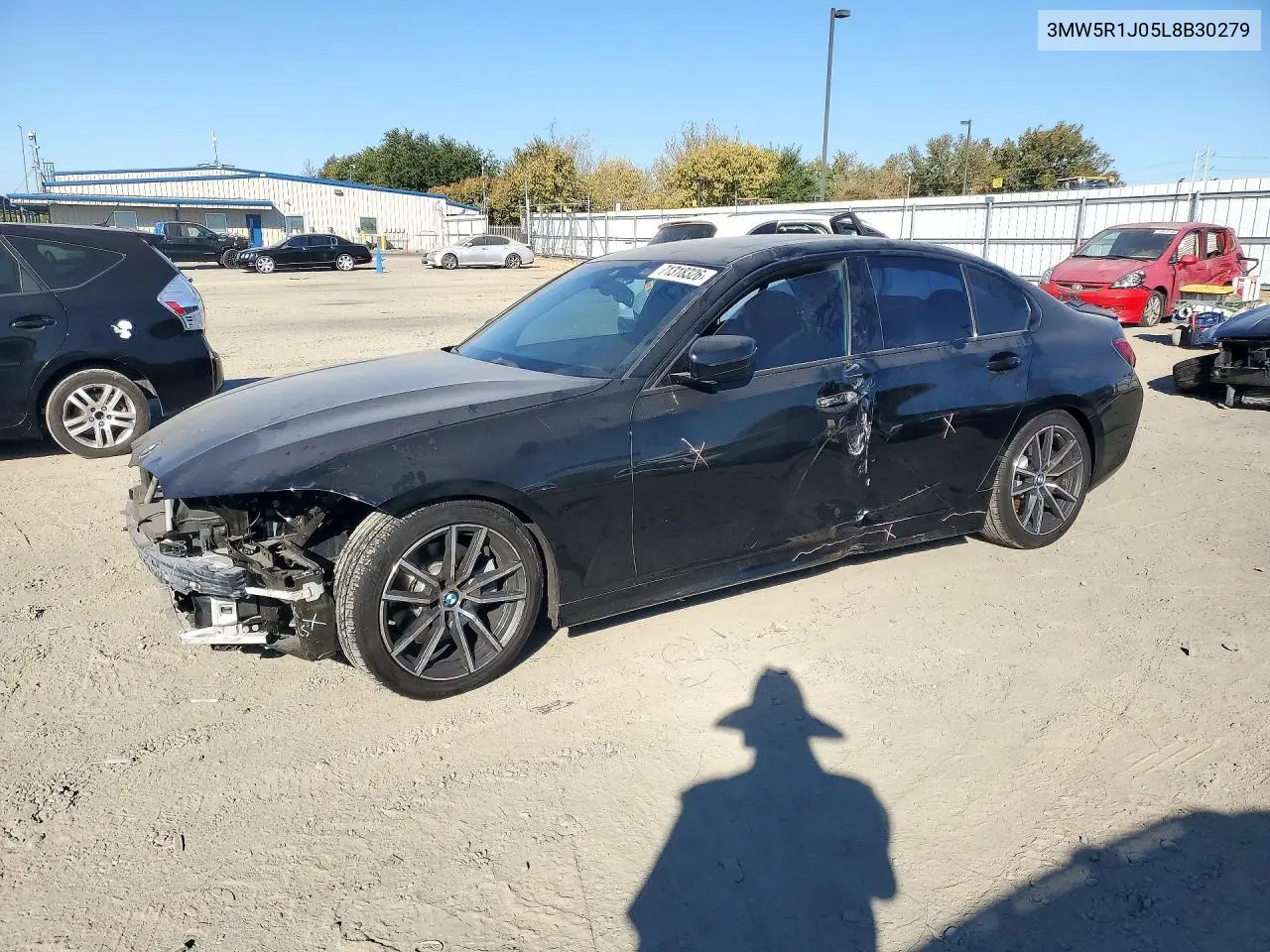 2020 BMW 330I VIN 3MW5R1J05L8B30279 фото 1