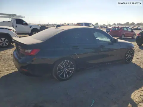2020 BMW 330I VIN 3MW5R1J05L8B30279 фото 3