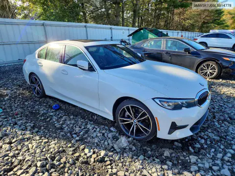 2020 BMW 330Xi VIN 3MW5R7J05L8B14778 фото 4