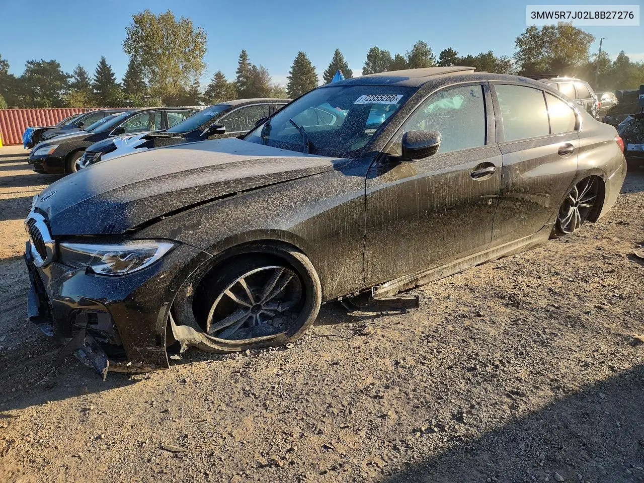 2020 BMW 330Xi VIN 3MW5R7J02L8B27276 фото 1