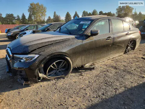 3MW5R7J02L8B27276 — 2020 BMW 3ER, Передняя часть, фото до ремонта