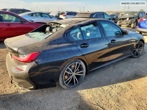2020 BMW 330Xi VIN 3MW5R7J02L8B27276 фото 3