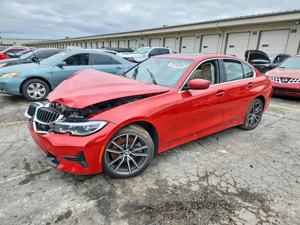 3MW5R7J02M8B53068 — 2021 BMW 3ER, Передняя часть (Front End), фото до ремонта