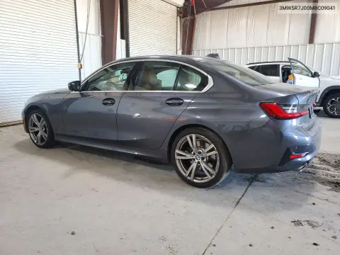 2021 BMW 330Xi VIN 3MW5R7J00M8C09041 фото 2