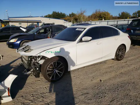 3MW5R1J07M8B59865 — 2021 BMW 3ER, Передняя часть, фото до ремонта