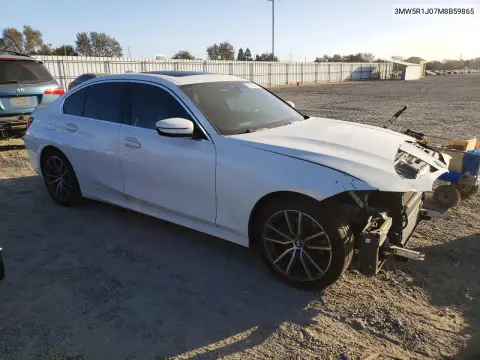 2021 BMW 330I VIN 3MW5R1J07M8B59865 фото 4